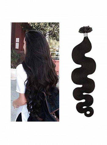 U-Tip Real Human Human Hair Extension Dark Brown 14inch