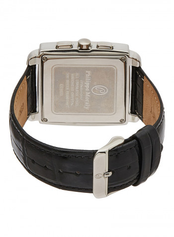 Men's Leather Chronograph Wrist Watch LC1033WWB