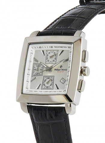 Men's Leather Chronograph Wrist Watch LC1033WWB