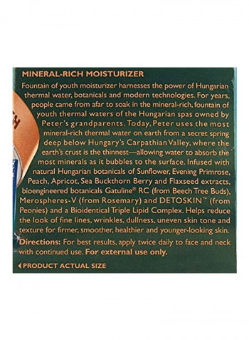 Hungarian Thermal Water Mineral Rich Moisturizer 1.7ounce