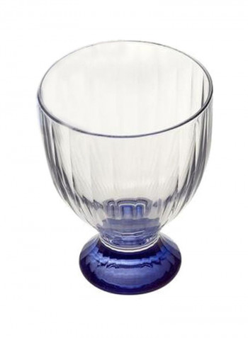 4-Piece Artesano Original Bleu Juice Glass Set Clear/Blue