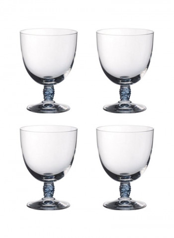 4-Piece Montauk Aqua Juice Glass Set Clear