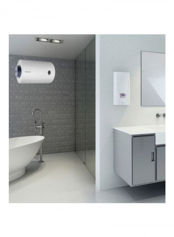 Horizontal Electric Water Heater 100L BLU-R  BLU-R 100 H White/Grey