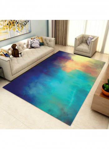 Ink Painting Pattern Simple Anti-Skidding Carpet Multicolour 120 x 160cm