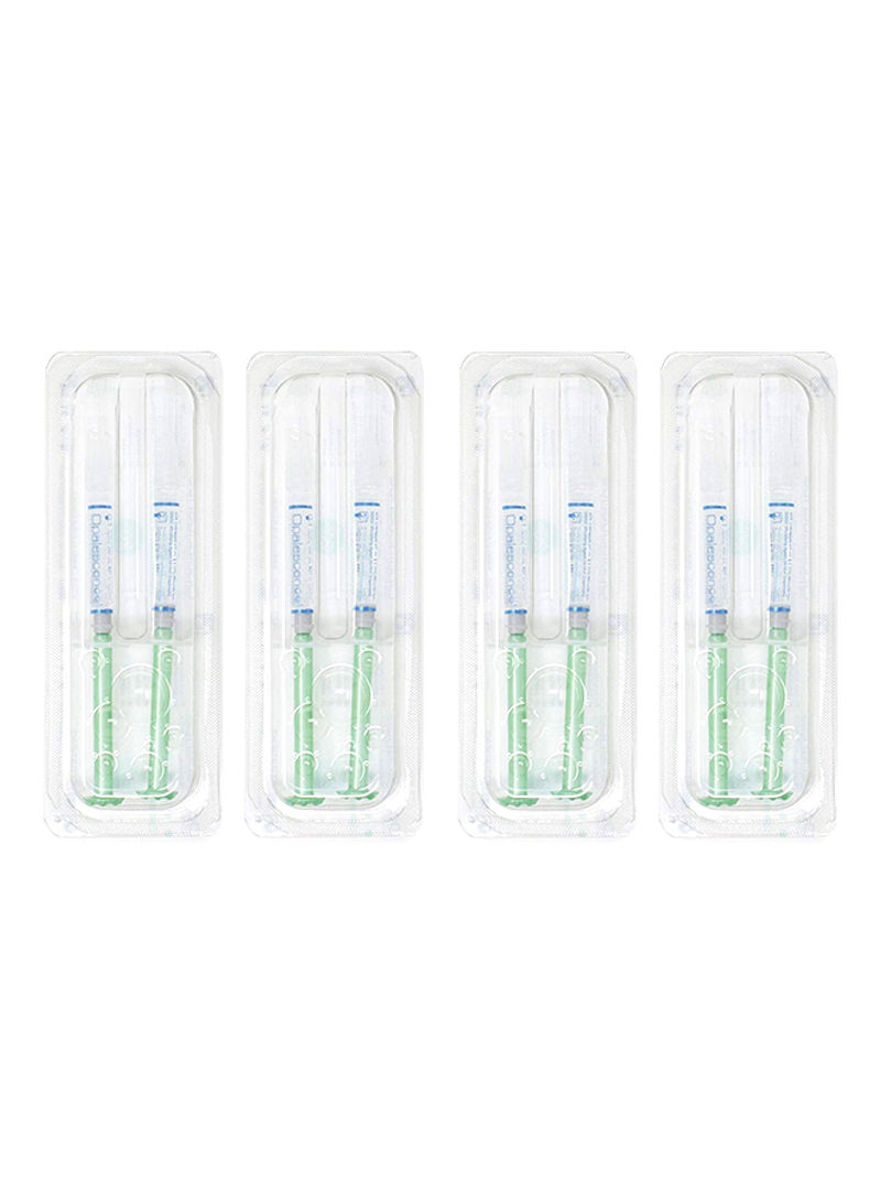 Pack Of 4 Mint Flavor Teeth Whitening Syringes