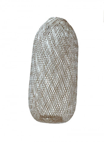 Samadhi Bamboo Pendant Medium Silver 27 x 27 x 65centimeter