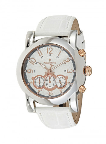 Men's Water Resistant Leather Analog Watch LC1111CRWW