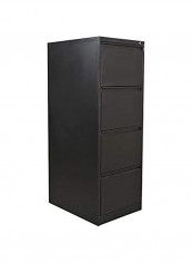 4-Drawer Steel Filling Cabinet Black