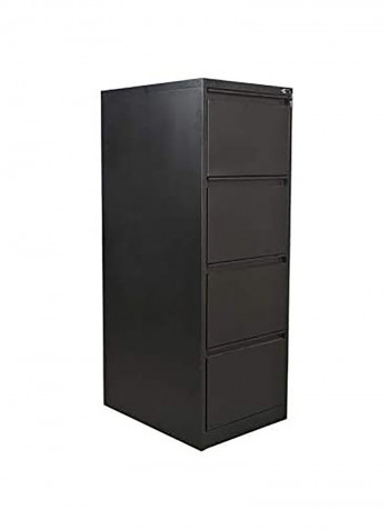 4-Drawer Steel Filling Cabinet Black