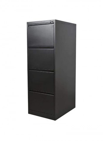 4-Drawer Steel Filling Cabinet Black
