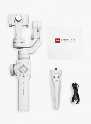 3-Axis Handheld Gimbal Stabilizer White