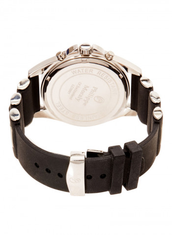 Men's Water Resistant Leather Analog Wrist Watch LC0991WWB