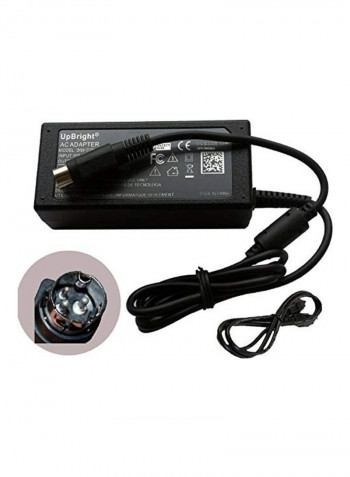 3-PIn DIn Replacement AC/DC Adapter Black