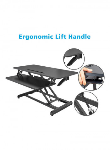 ECVV Height Adjustable Standing Desk Converter Black