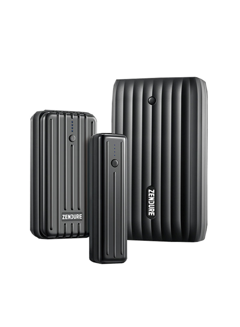 3-Piece General Travel Charge Pack 30100mAh Black