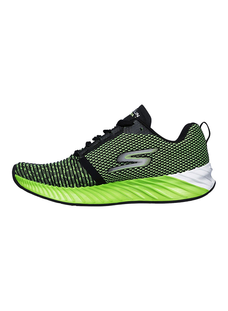 Lace Up Sports Shoes Black/Green