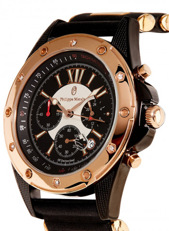 Men's Water Resistant Leather Analog Wrist Watch LC0991BRBB