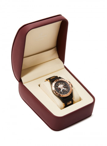 Men's Water Resistant Leather Analog Wrist Watch LC0991BRBB