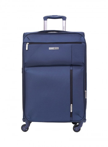 Softside 3 Piece Luggage Trolley Set Navy