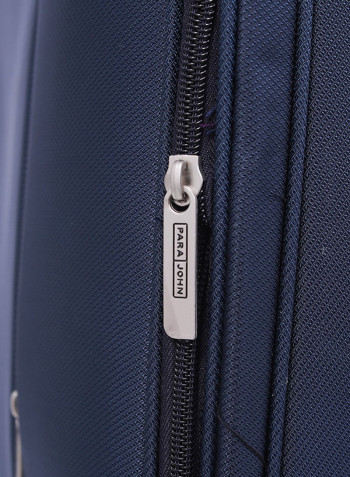 Softside 3 Piece Luggage Trolley Set Navy