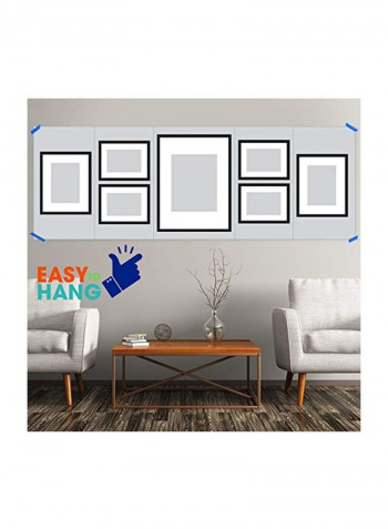 7-Piece Collage Photo Frame Set Brown