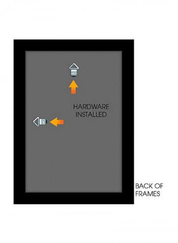 7-Piece Collage Photo Frame Set Brown