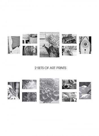 7-Piece Collage Photo Frame Set Brown