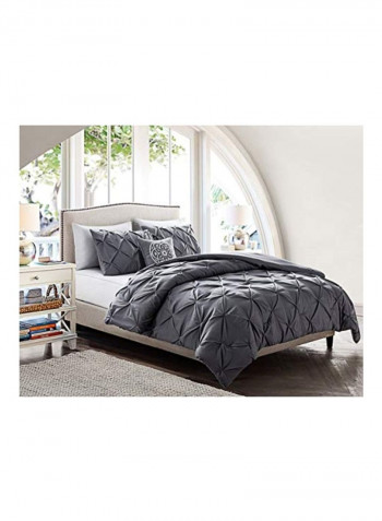4-Piece Quilt Set Grey
