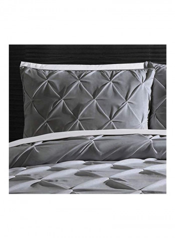 4-Piece Quilt Set Grey