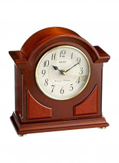 Wooden Mantel Clock Brown 8.5x8x3.75inch