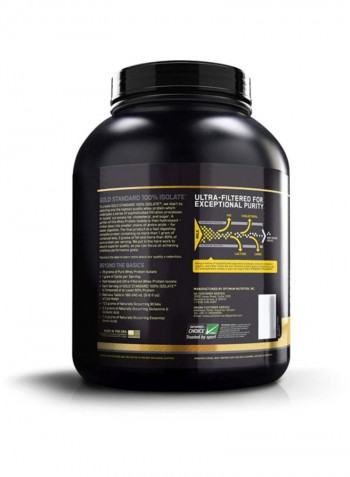 Gold Standard Protein Isolate - Rich Vanilla