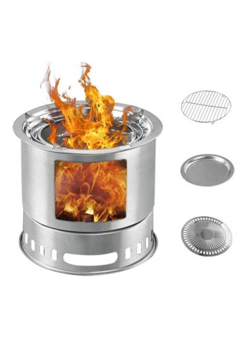 Multifunctional Camping BBQ Grill Stove 30 x 30 x 28cm
