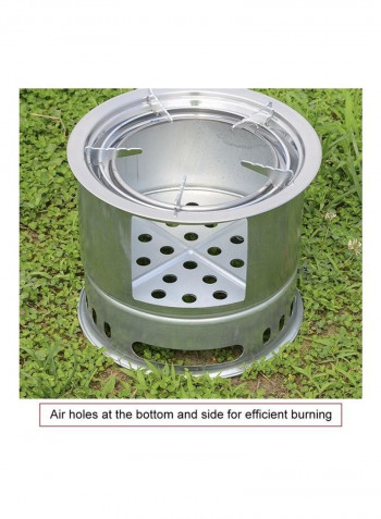 Multifunctional Camping BBQ Grill Stove 30 x 30 x 28cm