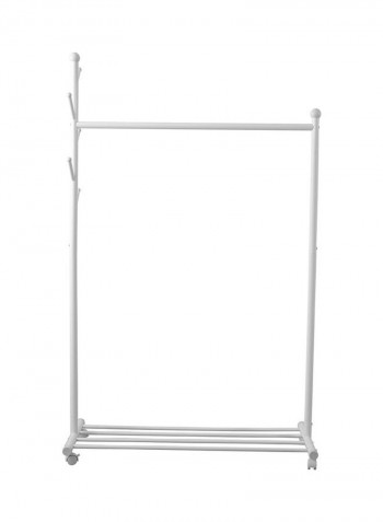 Multifunctional Clothing Rack White 86x43x170cm