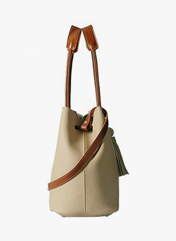 Polyester Blend Handbag LWHB01942BEIGE Brown