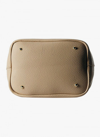 Polyester Blend Handbag LWHB01942BEIGE Brown