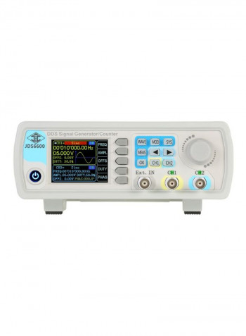 Dual Channel DDS Signal Generator White 19.5x17.5x7centimeter