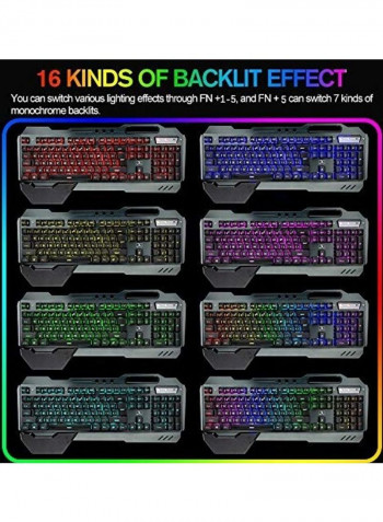 Wireless Gaming Keyboard And Mouse With LED