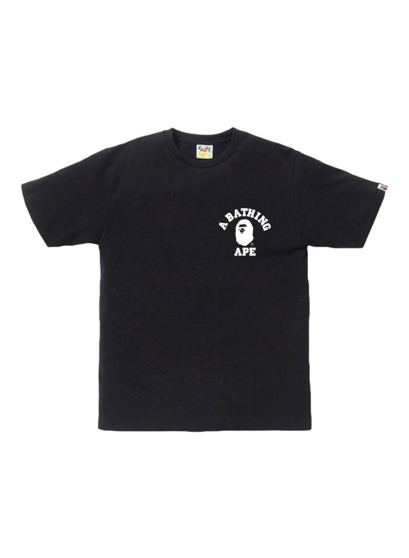 Printed Short Sleeves T-shirt Black/Grey