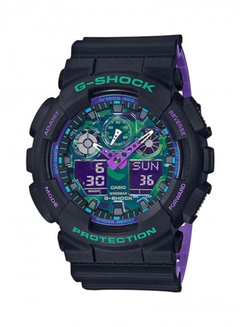 Men's Water Resistant Analog/Digital Watch GA-100BL-1ADR