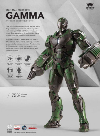 Iron Man Mark XXVI Gamma Action Figure 7-Inch