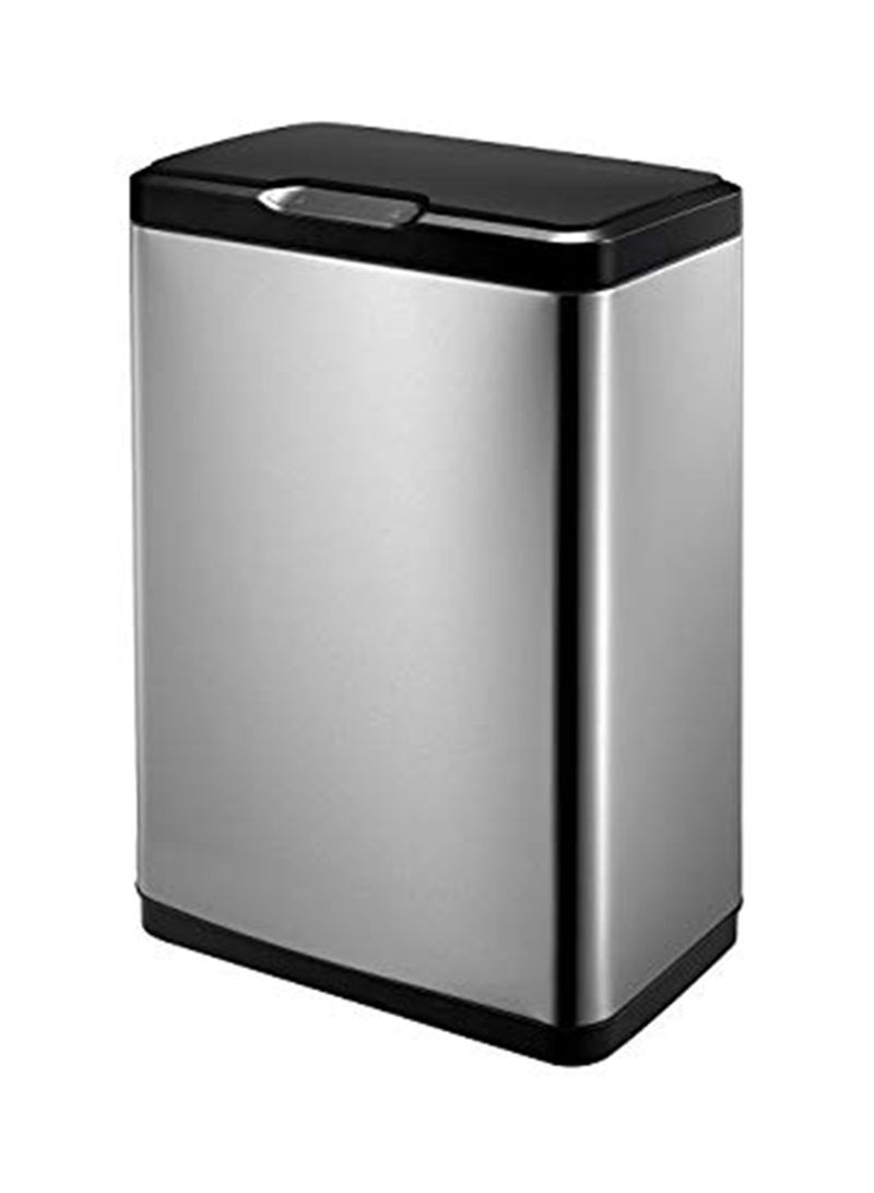 Stainless Steel Trash Bin With Sensor Opening Silver 30L