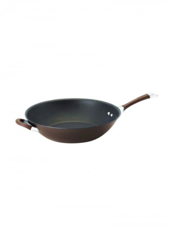 Aluminum Wok Chocolate 14inch