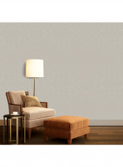 Embroidered Non Woven  Wallpaper Light Brown 53x1000centimeter