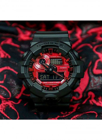 Men's Water Resistant Analog Digital Watch GA-700AR-1ADR