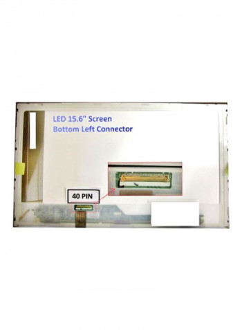 K52f Laptop Screen 15.6 LED Bottom Left Connector Multicolour