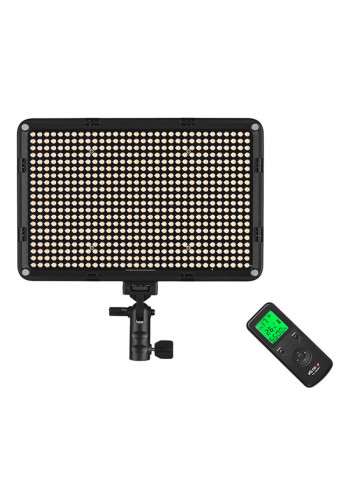 Professional Ultra Thin Dimmable LED Video Light VL-D640T Black