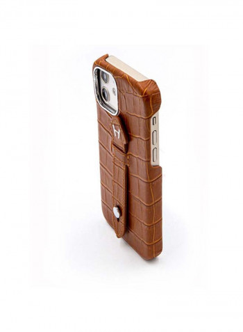 Mobile Case With  Mid Grip For Iphone 12 6.1بوصة بني