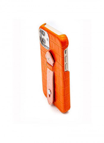 Mobile Case With  Mid Grip For Iphone 12 6.1بوصة برتقالي