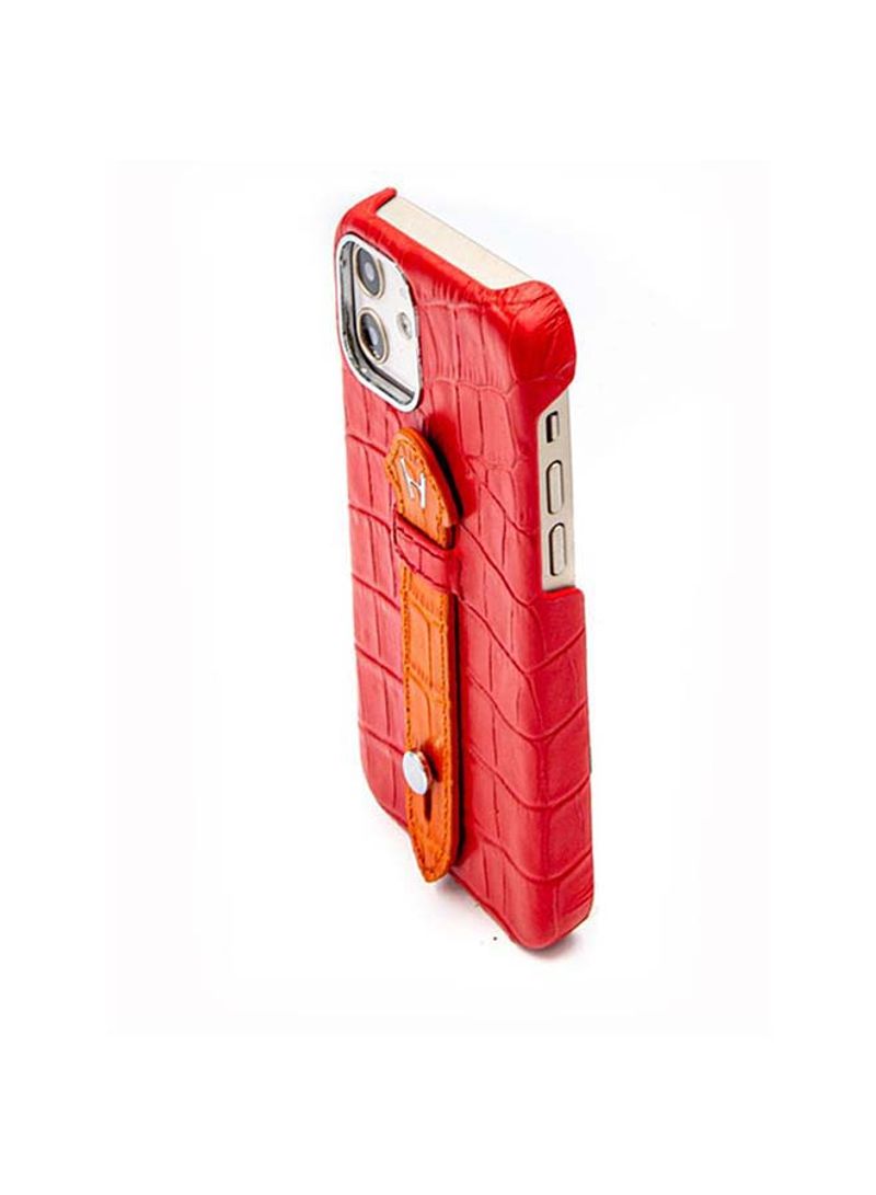 Mobile Case With  Mid Grip For Iphone 12 6.1inch Red